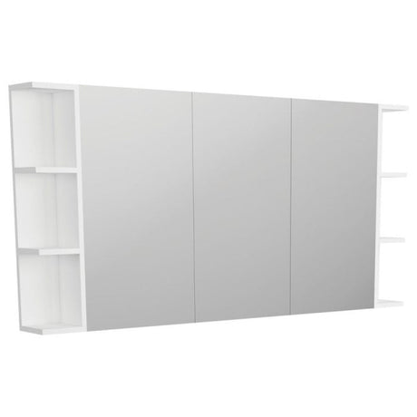 Fienza PSS150 Pencil Edge 1200 Mirror Cabinet 2 Side Shelves - Mirrors & Cabinets
