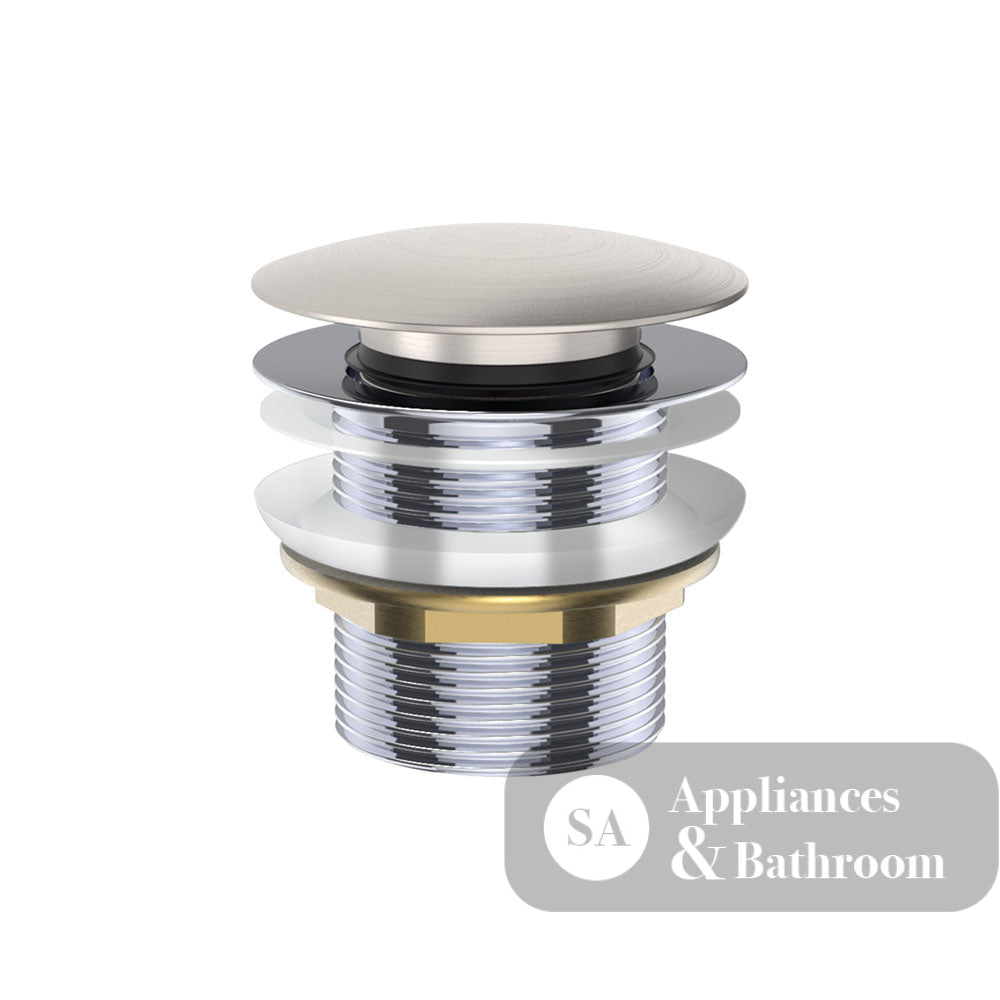 Fienza Pull-Out / Pop-up 40mm Bath Waste - Brushed Nickel - Bath Pop up Waste