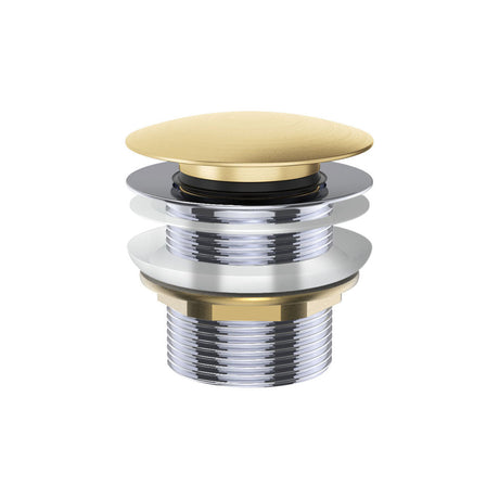 Fienza Pull-Out / Pop-up 40mm Bath Waste - Urban Brass - No Overflow - Bath Pop up Waste