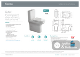 Fienza Rak Compact Back-to-Wall Suite - Blue Seat - Back to Wall Suites
