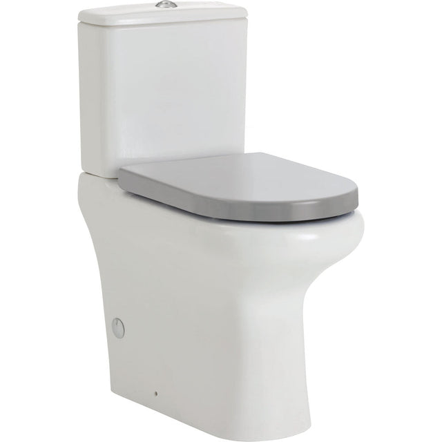 Fienza Rak Compact Back-to-Wall Suite - Grey Seat - Back to Wall Suites