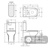 Fienza Rak Compact Back-to-Wall Suite - Back to Wall Suites
