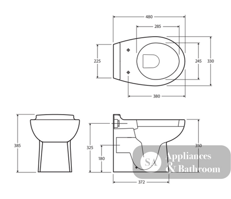 Fienza Rak Junior Wall-Faced Suite - Wall Faced Suite