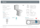 Fienza Rak Liwa Close-Coupled Suite P-Trap - White - Closed Coupled Suites