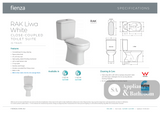 Fienza Rak Liwa Close-Coupled Suite S-Trap 240 - White - Closed Coupled Suites