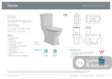 Fienza Rak Washington Close-Coupled Suite P-Trap - White - Closed Coupled Suites