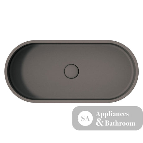 Fienza RB013 Jada Pill Concrete Above Counter Basin Warm Grey - Basins