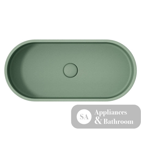 Fienza RB013SG Jada Pill Concrete Above Counter Basin Sage - Basins