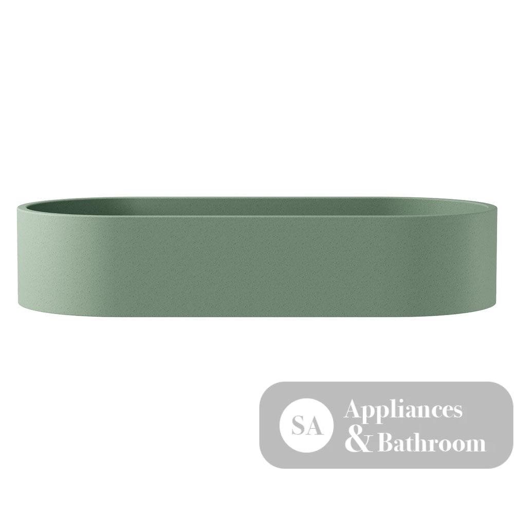 Fienza RB013SG Jada Pill Concrete Above Counter Basin Sage - Basins
