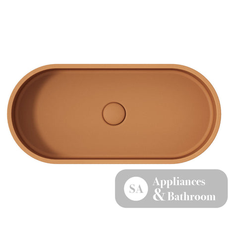 Fienza RB013TU Jada Pill Concrete Above Counter Basin Tuscan - Basins