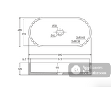 Fienza RB013TU Jada Pill Concrete Above Counter Basin Tuscan - Basins