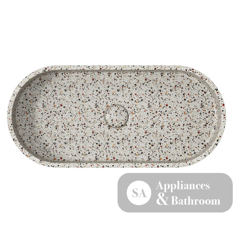 Fienza RB013TZ Jada Pill Concrete Above Counter Basin Terrazzo - Basins