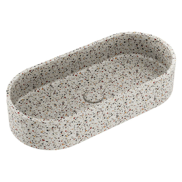 Fienza RB013TZ Jada Pill Concrete Above Counter Basin Terrazzo - Basins