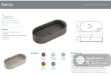 Fienza RB013TZ Jada Pill Concrete Above Counter Basin Terrazzo - Basins