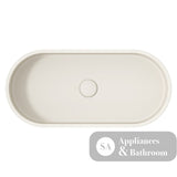 Fienza RB013W Jada Pill Concrete Above Counter Basin Warm White - Basins