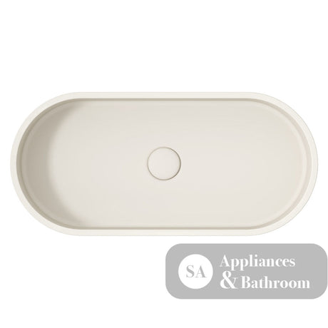 Fienza RB013W Jada Pill Concrete Above Counter Basin Warm White - Basins