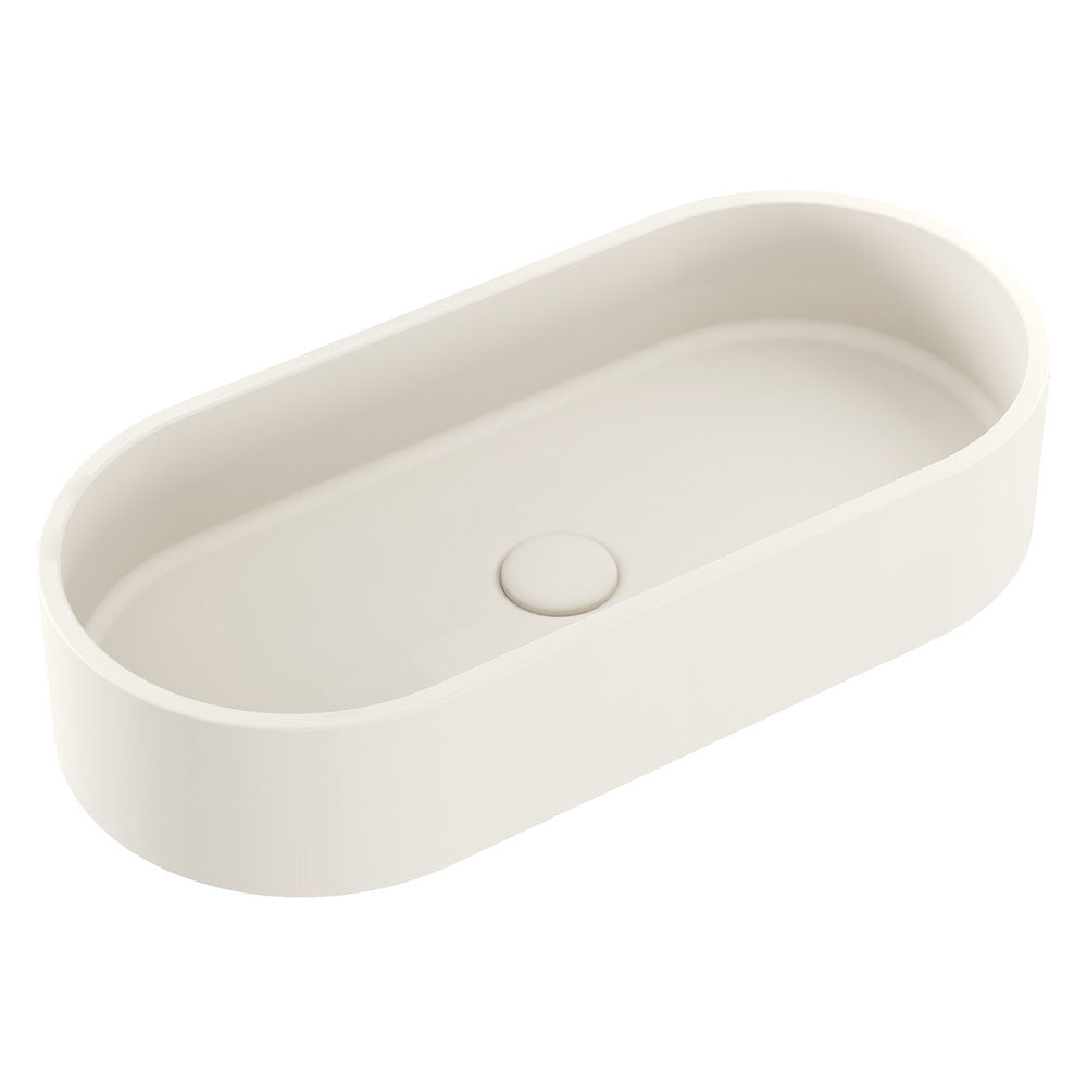 Fienza RB013W Jada Pill Concrete Above Counter Basin Warm White - Basins