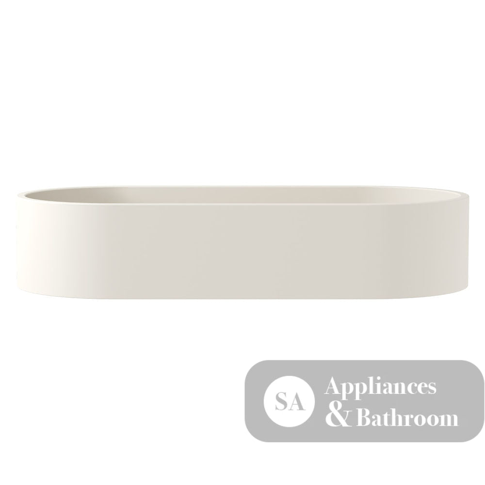 Fienza RB013W Jada Pill Concrete Above Counter Basin Warm White - Basins
