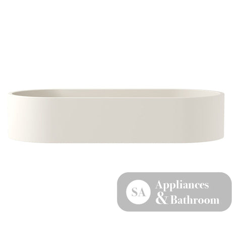 Fienza RB013W Jada Pill Concrete Above Counter Basin Warm White - Basins