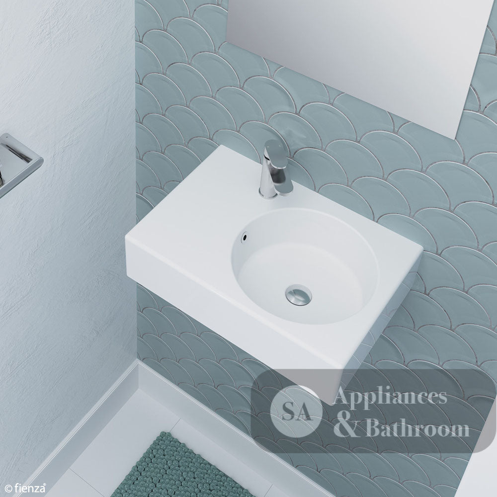 Fienza RB039R-1 Reba Right Bowl Wall Basin One Tap Hole - Basins