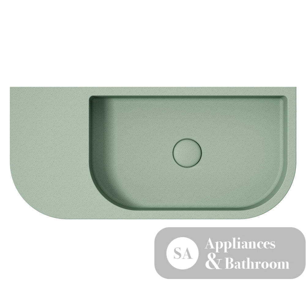 Fienza RB061SG Blanca Concrete Wall Basin Sage - Basins
