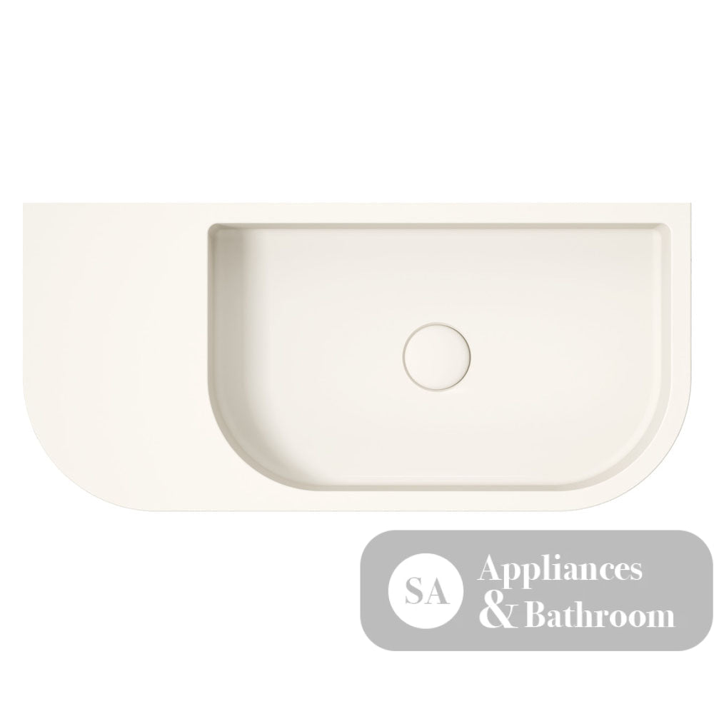 Fienza RB061W Blanca Concrete Wall Basin Warm White - Basins