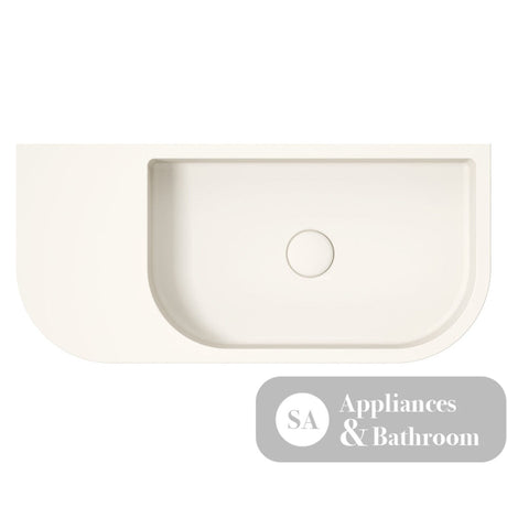 Fienza RB061W Blanca Concrete Wall Basin Warm White - Basins