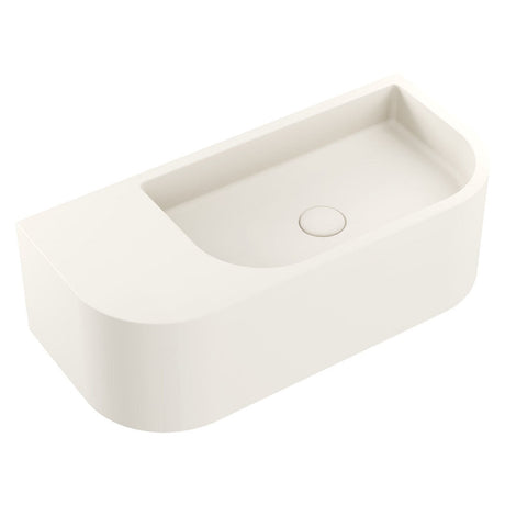 Fienza RB061W Blanca Concrete Wall Basin Warm White - Basins