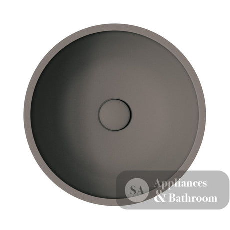 Fienza RB074 Alba Round Concrete Above Counter Basin Warm Grey - Basins