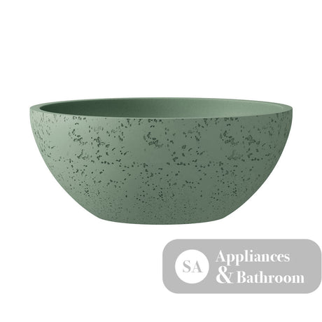 Fienza RB074SG Alba Round Concrete Above Counter Basin Sage - Basins