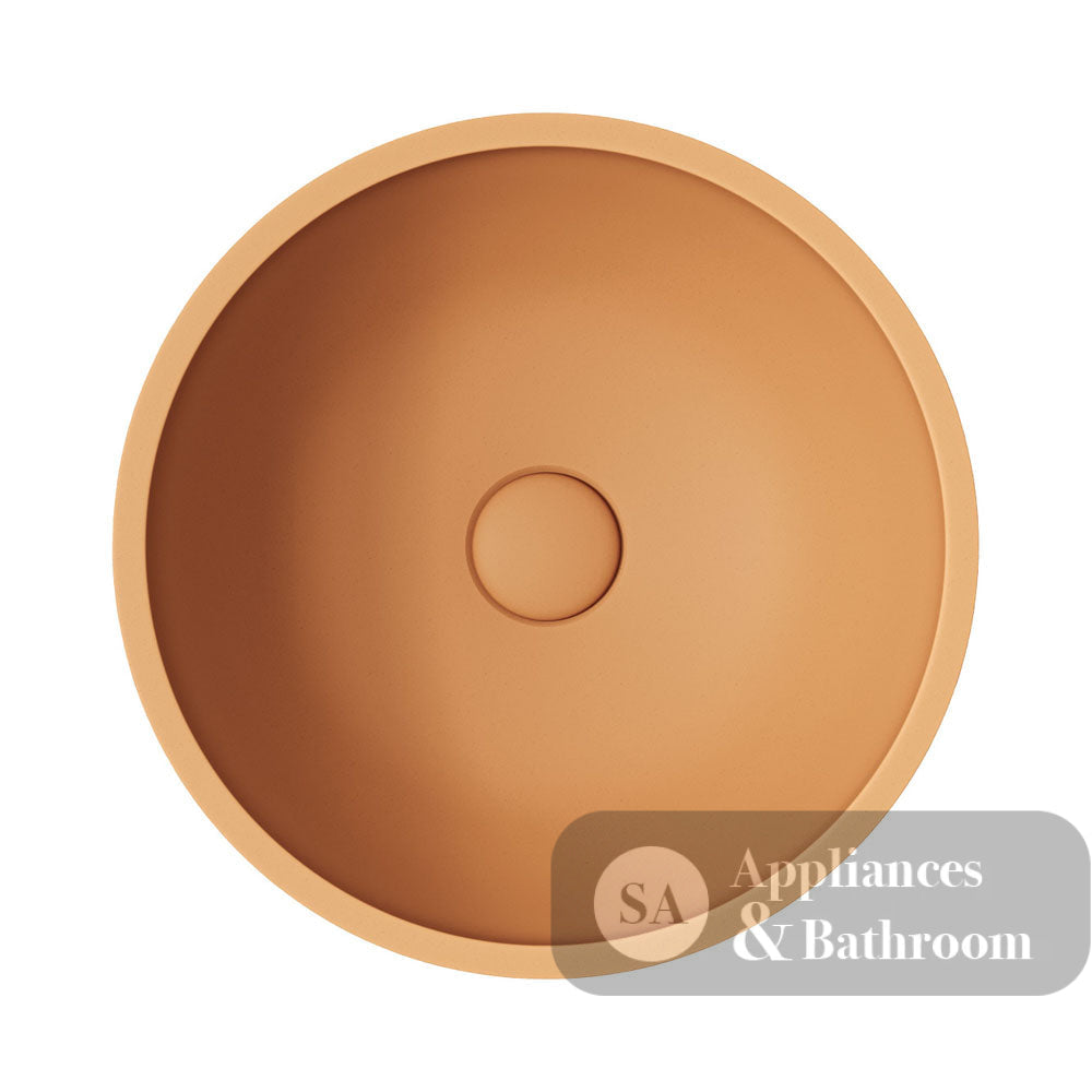 Fienza RB074TU Alba Round Concrete Above Counter Basin Tuscan - Basins
