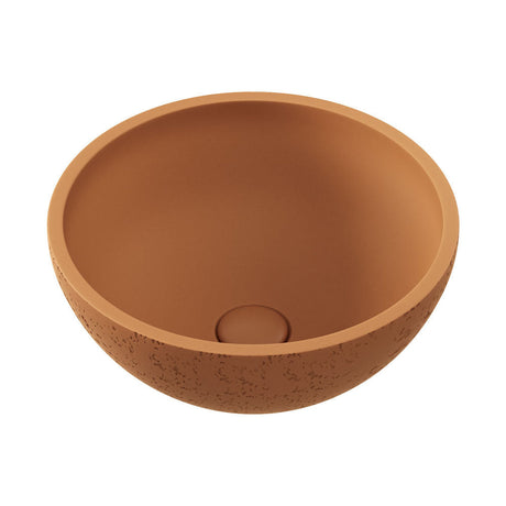 Fienza RB074TU Alba Round Concrete Above Counter Basin Tuscan - Basins