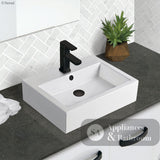 Fienza RB07N Modena Above Counter Basin 1 Tap Hole White Gloss - Basins