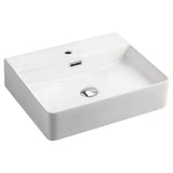 Fienza RB2173 Petra Above Counter 1 Tap Hole Ceramic Basin White - Basins