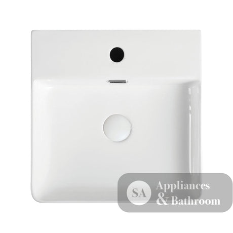 Fienza RB2177 Petra Mini Above Counter 1 Tap Hole Basin White - Basins