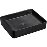 Fienza RB2178B Luciana Above Counter Ceramic Basin Matte Black - Basins