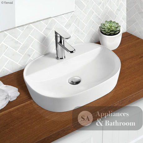 Fienza RB2202 Chica 500mm Above Counter Ceramic Basin White - Basins