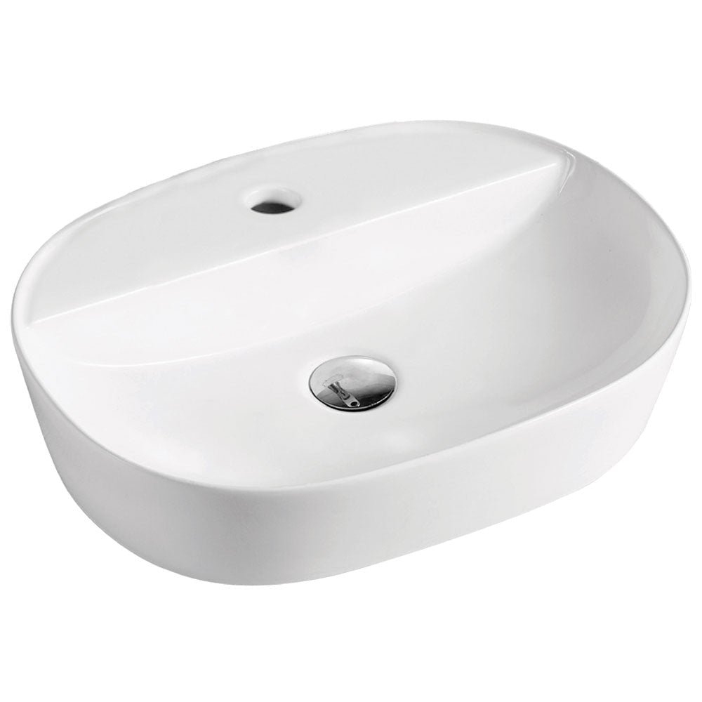 Fienza RB2202 Chica 500mm Above Counter Ceramic Basin White - Basins