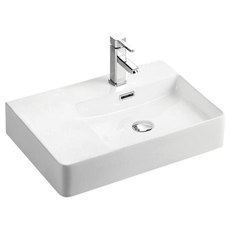 Fienza RB2223R Petra Wall Hung 1 Tap Hole Basin Right Hand White - Basins