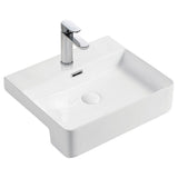 Fienza RB4044 Petra 1 Tap Hole Semi Recessed Basin White - Basins