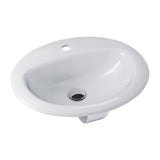 Fienza RB405-1 Stella Inset Basin 1 Tap Hole White - Basins