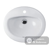Fienza RB405-1 Stella Inset Basin 1 Tap Hole White - Basins