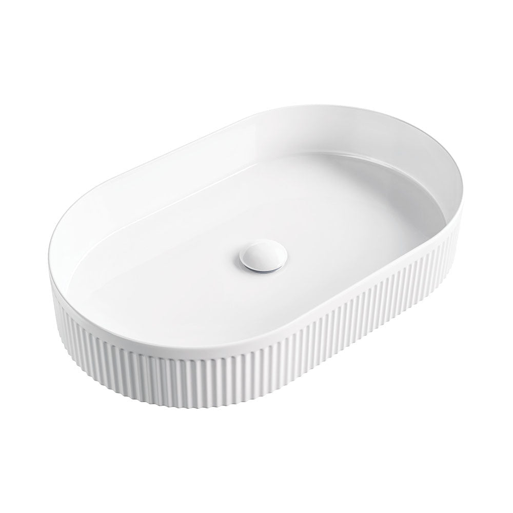 Fienza RB464 Eleanor Oval Above Counter Basin Gloss White - Basins