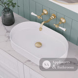 Fienza RB464 Eleanor Oval Above Counter Basin Gloss White - Basins