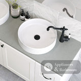Fienza RB465 Eleanor Round Above Counter Basin Gloss White - Basins