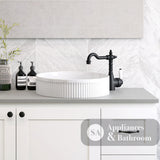 Fienza RB465 Eleanor Round Above Counter Basin Gloss White - Basins