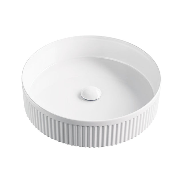 Fienza RB465 Eleanor Round Above Counter Basin Gloss White - Basins