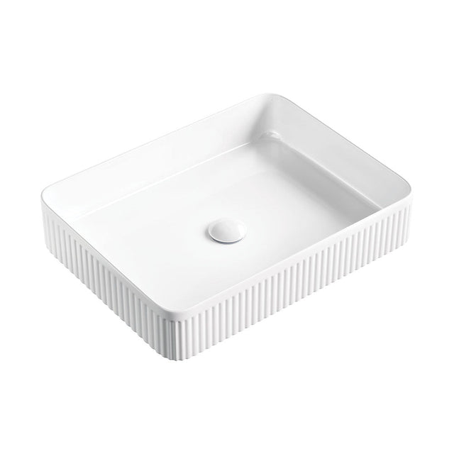 Fienza RB467 Eleanor Rectangular Above Counter Basin White - Basins
