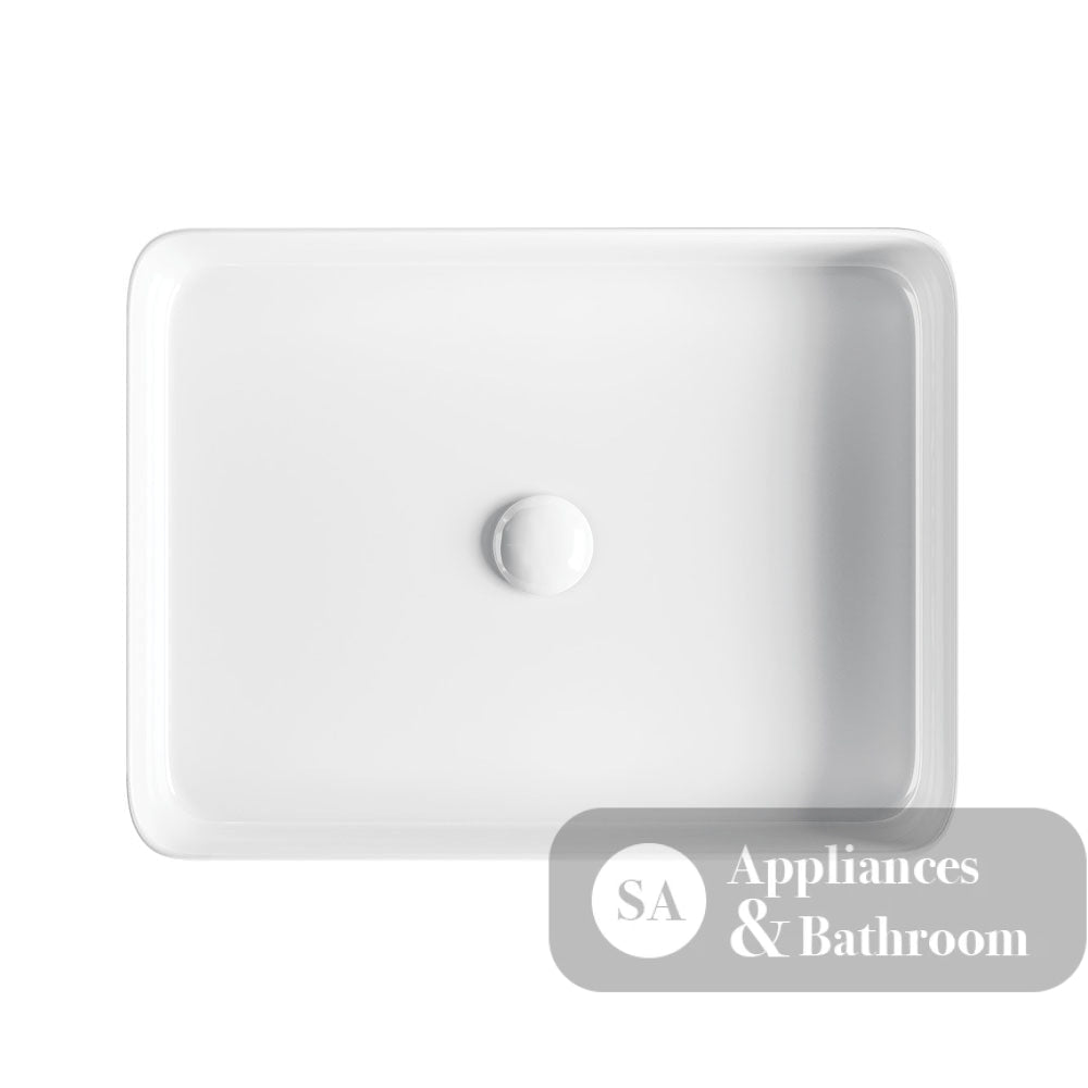 Fienza RB467 Eleanor Rectangular Above Counter Basin White - Basins