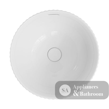 Fienza RB468 Eleanor Round Semi Inset Basin with Overflow Gloss White - Basins